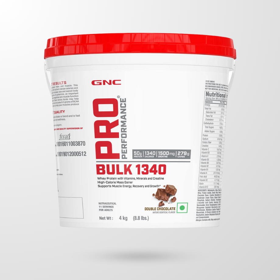 GNC Pro Performance Bulk 1340 Weight Gainer Double Chocolate